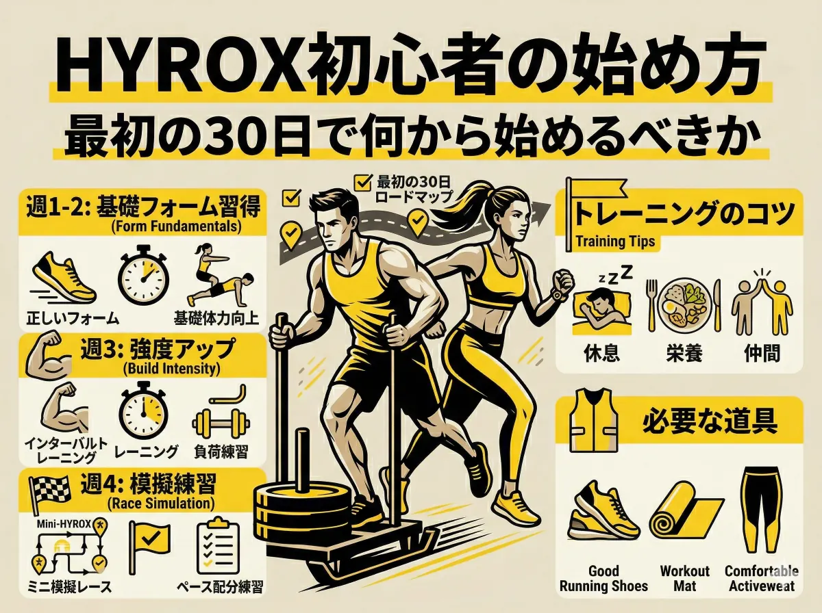 HYROX初心者の始め方: 最初の30日で何から始めるべきか